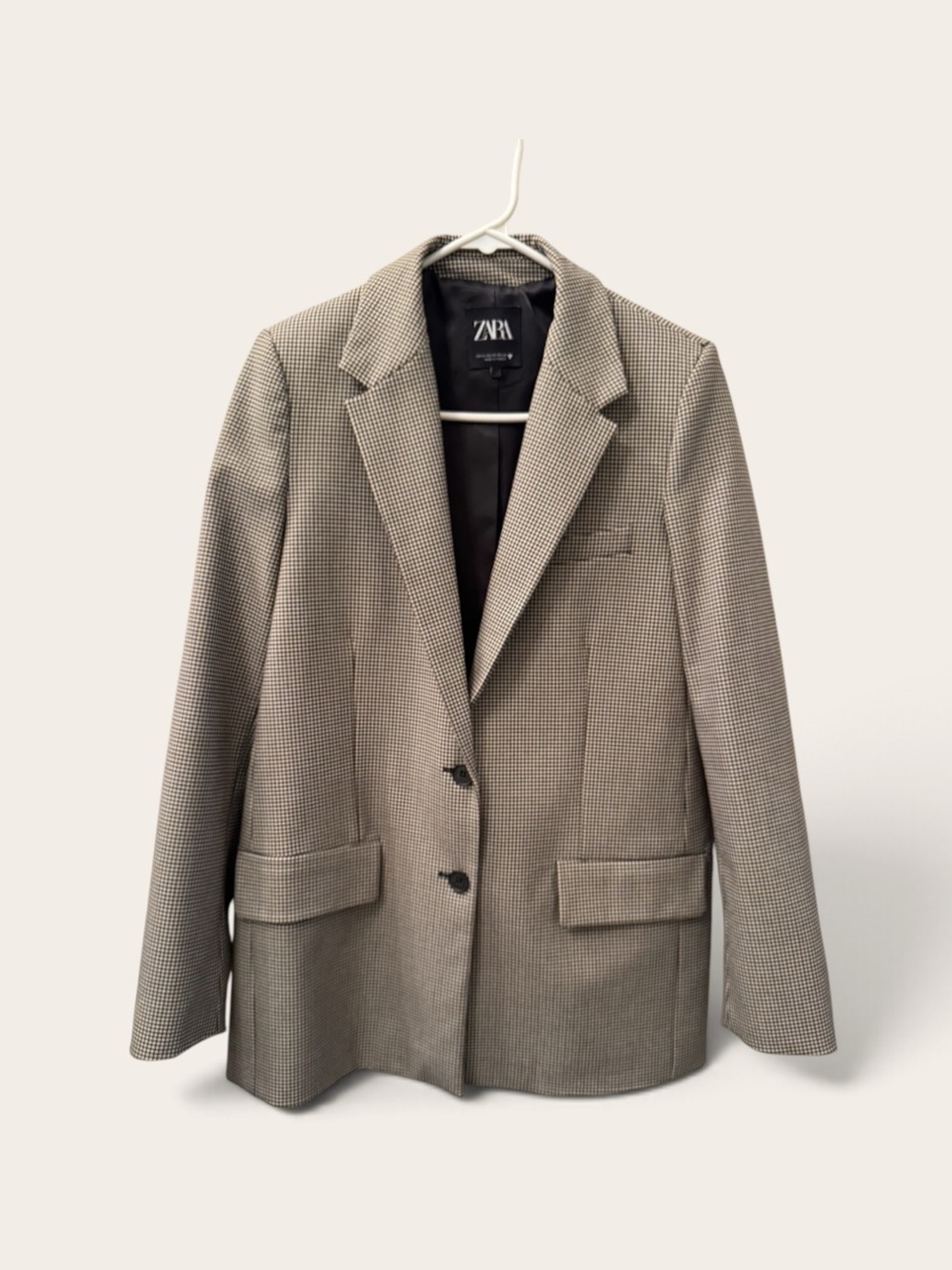 Zara Women’s Textured Notch-Lapel Blazer